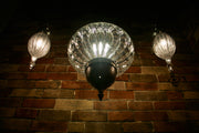 Hanging Handblown Clear Glass Globe