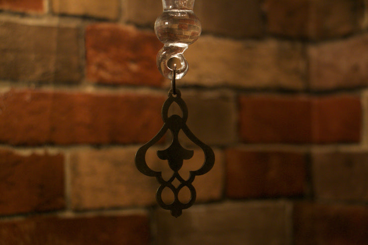 Hanging Handblown Clear Glass Globe