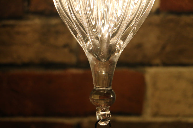 Hanging Handblown Clear Glass Globe