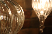 Hanging Handblown Clear Glass Globe