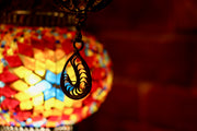 Seven Globe Exquisite Mosaic Chandelier in Many Colors