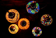 Mosaic Table Lamp in MultiColor Flower