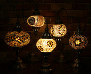 Mosaic Table Lamp in Amber