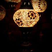 Mosaic Table Lamp in Amber
