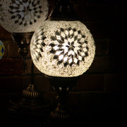 Mosaic Table Lamp in White