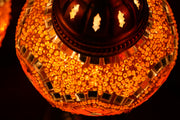 Mosaic Table Lamp in Bright Orange