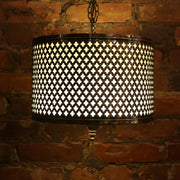 Hanging Baroque-Style Lamp in Brass, Small