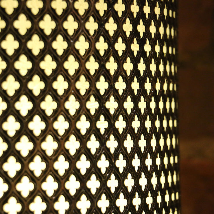Hanging Baroque-Style Lamp in Brass, Small