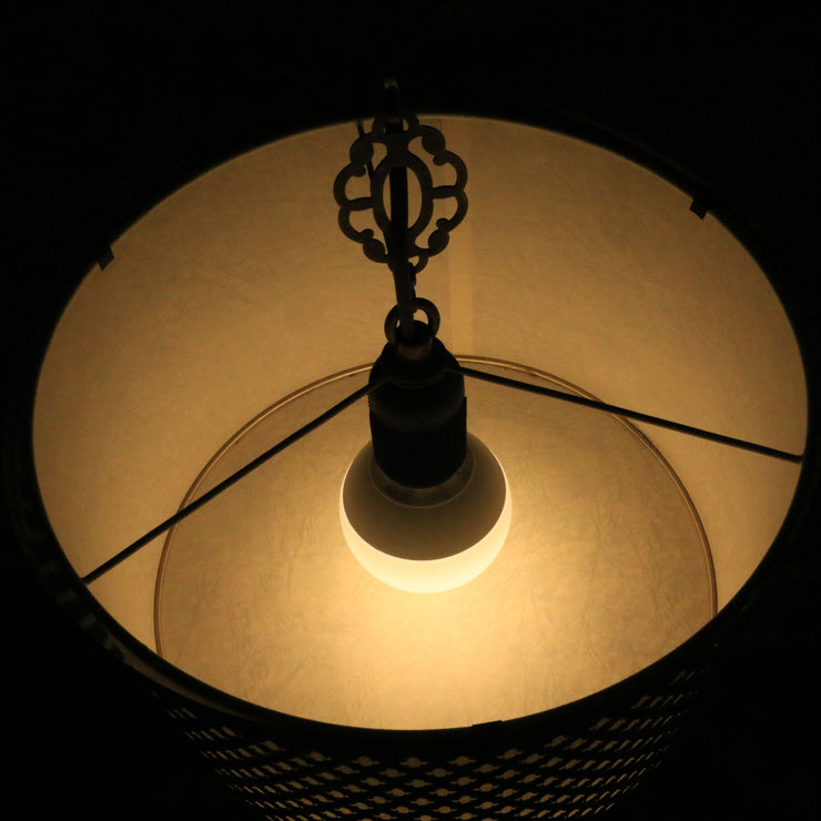 Hanging Baroque-Style Lamp in Brass, Small