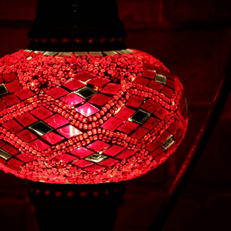 Mosaic Table Lamp in Red, 5 Styles Available