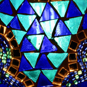 Mosaic Table or Floor Lamp in Blues