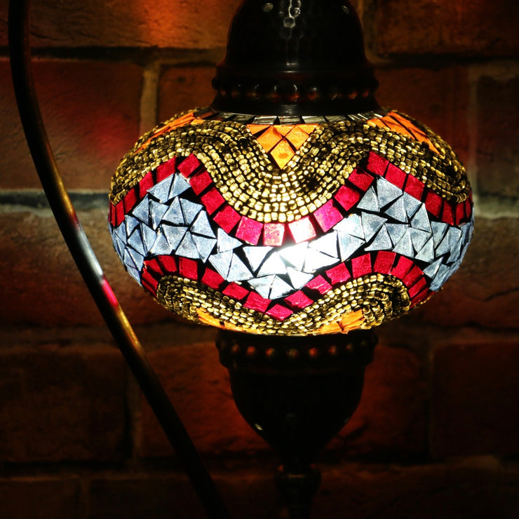 Mosaic Table Lamp in Colorful Hues, 5 Styles Available