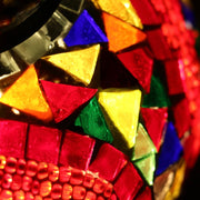 Mosaic Table Lamp in Red and MultiColors, 5 Styles Available