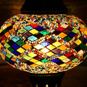 Mosaic Table Lamp in Many Colors, Swan Neck