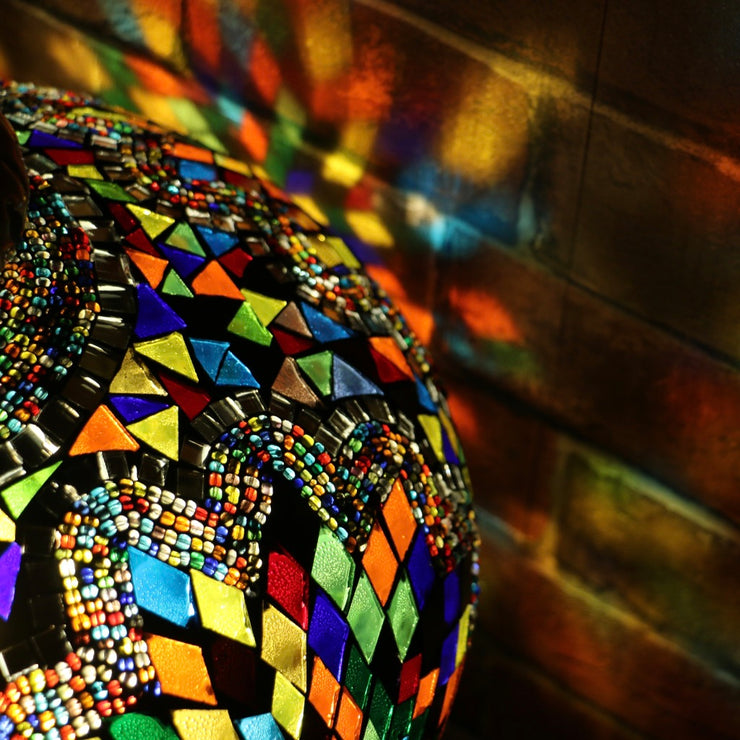 Mosaic Table or Floor Lamp in a Myriad of Colors
