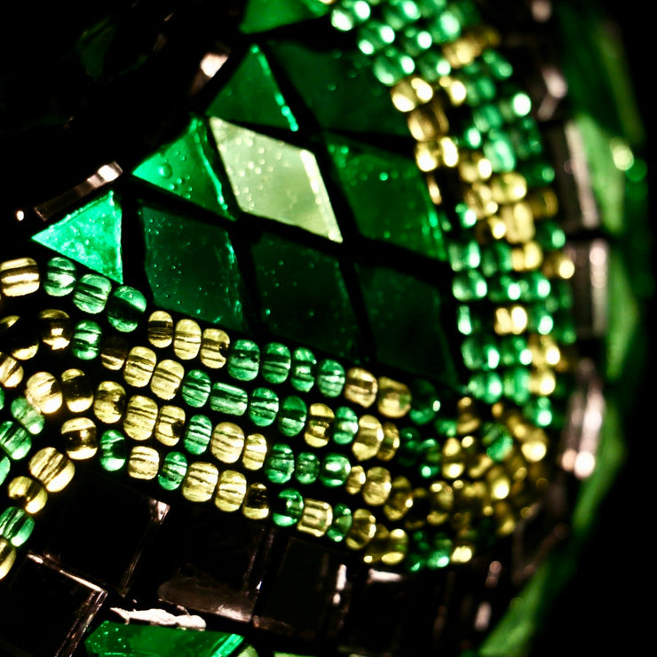 Mosaic Table Lamp in Greens, 5 Styles Available