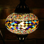 Mosaic Table Lamp in Many Colors, Swan Neck