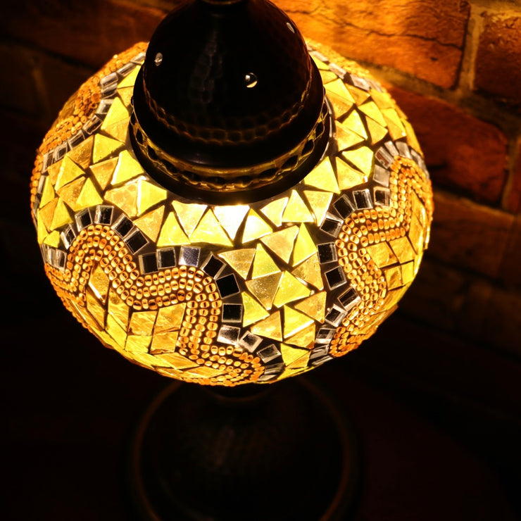 Mosaic Table Lamp in Yellow, 5 Styles Available