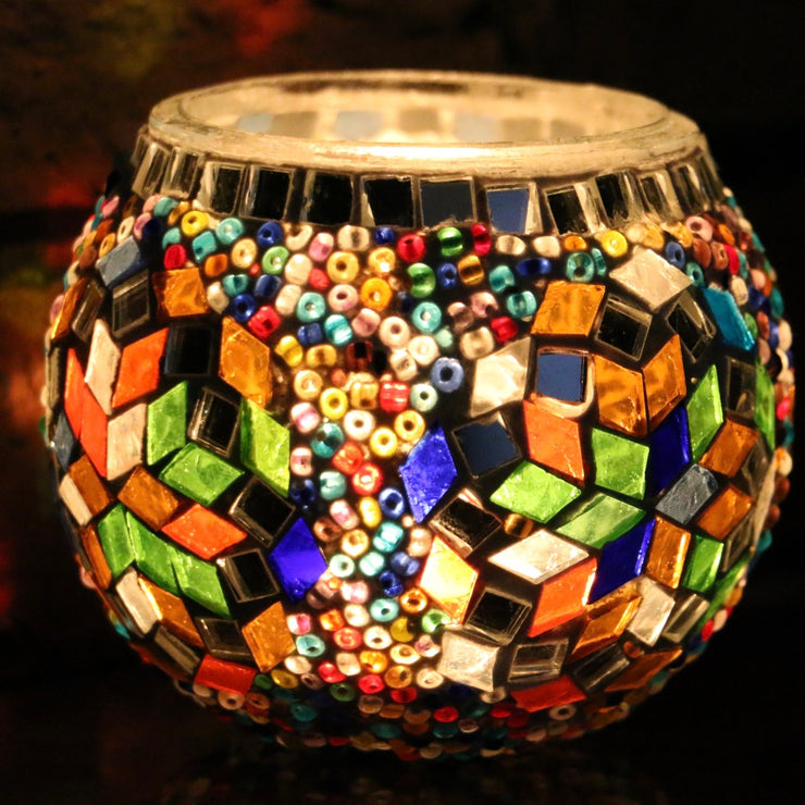 Mosaic Candleholder in MultiColors