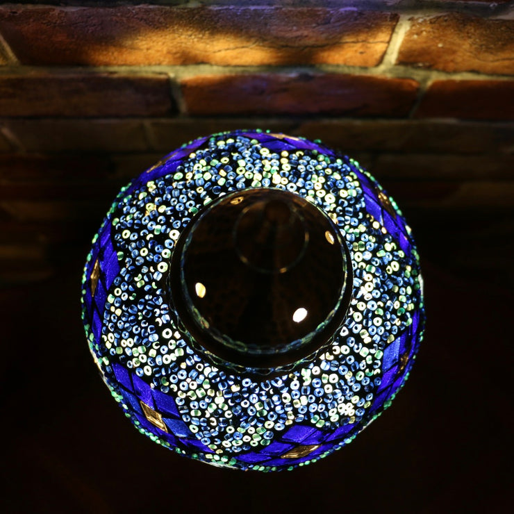 Mosaic Table Lamp in Blues, 5 Styles Available