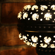 Pierced Metal Table Lamp with Glass Jewels, 5 Styles Available