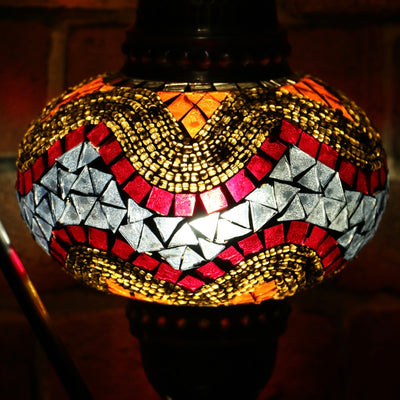 Mosaic Table Lamp in Colorful Hues, 5 Styles Available