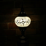 Mosaic Table Lamp in White