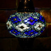 Mosaic Table Lamp in Blues, 5 Styles Available