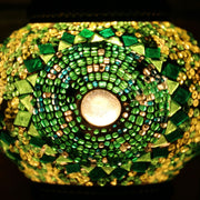 Mosaic Table Lamp in Green