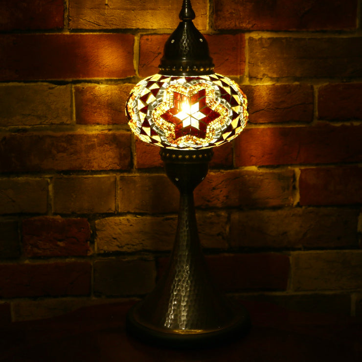Mosaic Table Lamp in Amber, 5 Styles Available