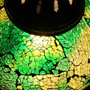 Crackle Glass Table Lamp in Green, 5 Styles Available