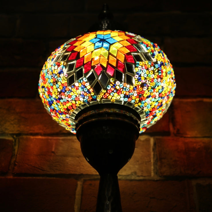 Mosaic Table Lamp in Primary Colors, 5 Styles Available