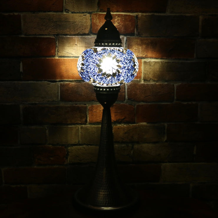 Mosaic Table Lamp in Blue & Grey, 5 Styles Available
