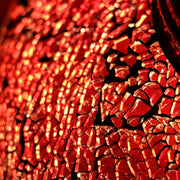 Crackle Glass Table Lamp in Red, 3 Styles Available, Large