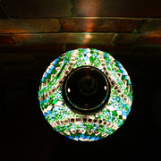 Mosaic Table Lamp in Green & Turquoise, 5 Styles Available