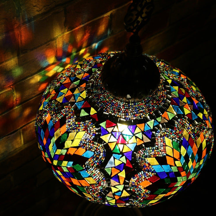 Mosaic Table or Floor Lamp in a Myriad of Colors