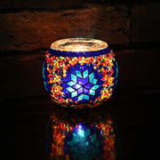 Mosaic Candleholder in Primary Colors