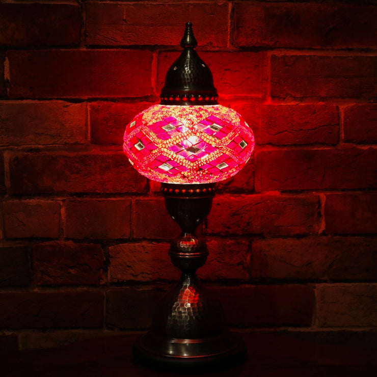 Mosaic Table Lamp in Red, 5 Styles Available