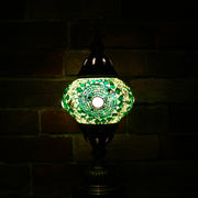 Mosaic Table Lamp in Green