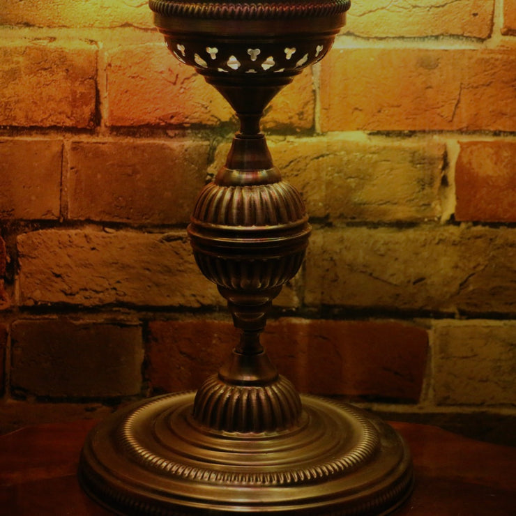 Crackle Glass Table Lamp in Many Colors, 3 Styles Available, Large
