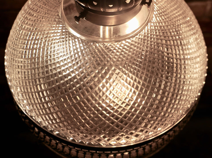 Hanging Glass Etched Orb