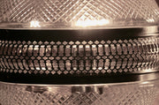 Hanging Glass Etched Orb
