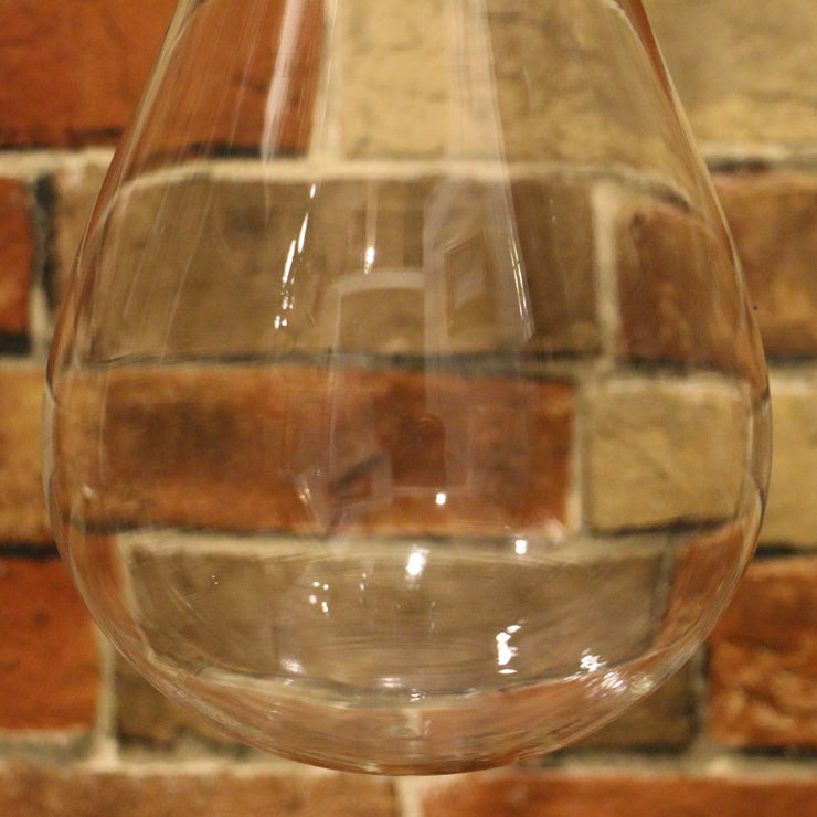 Hanging Hand-Blown Clear Glass Globe