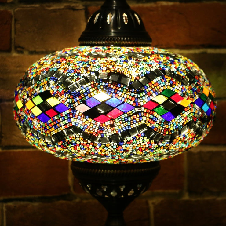 Mosaic Table or Floor Lamp in Many Colors