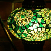 Mosaic Table Lamp in Shades of Green, 5 Styles Available