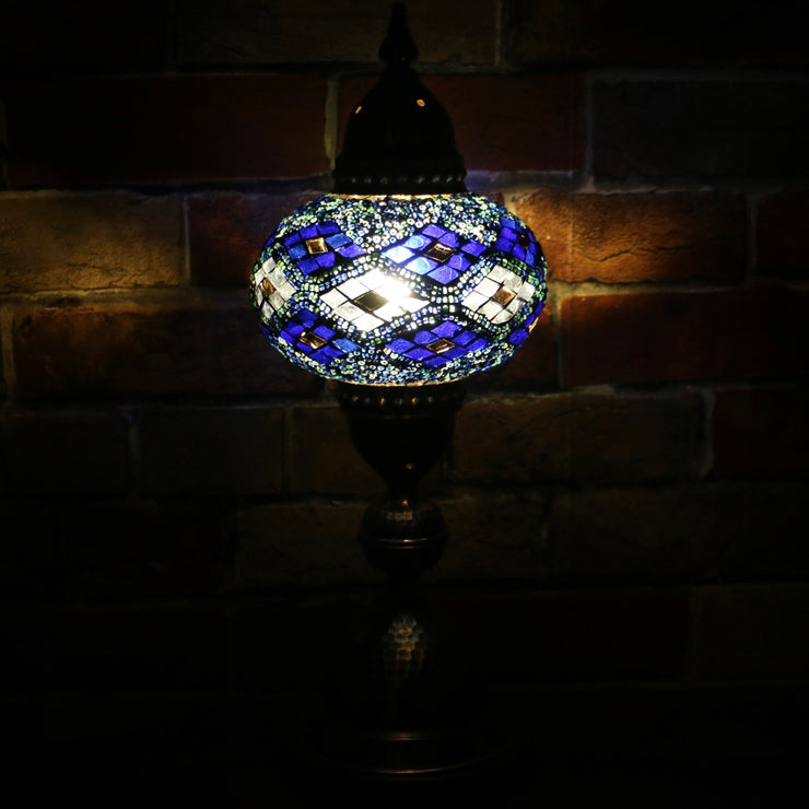 Mosaic Table Lamp in Blues, 5 Styles Available