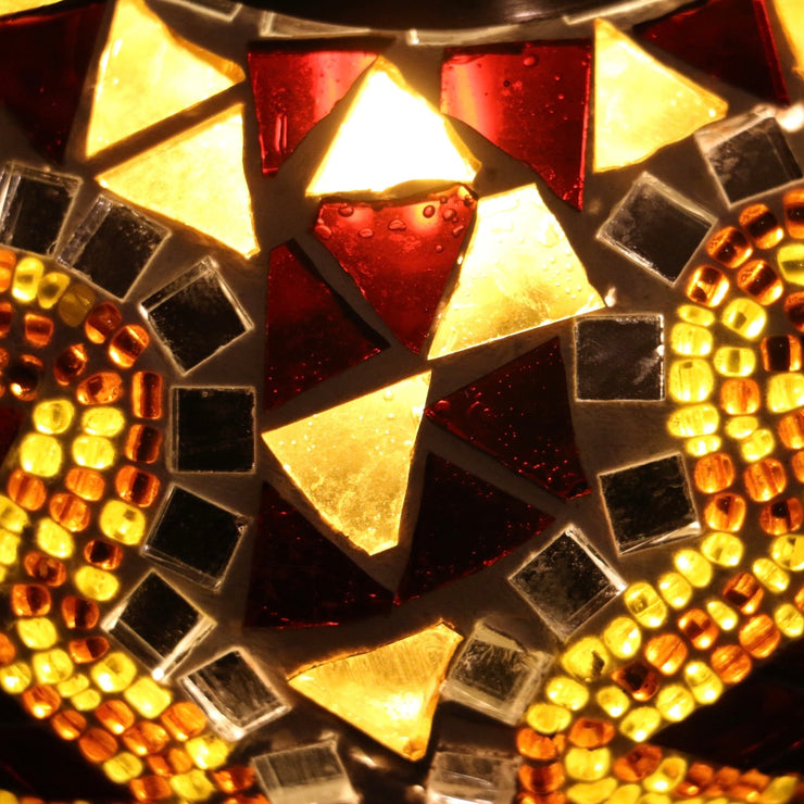 Mosaic Table Lamp in Amber, 5 Styles Available