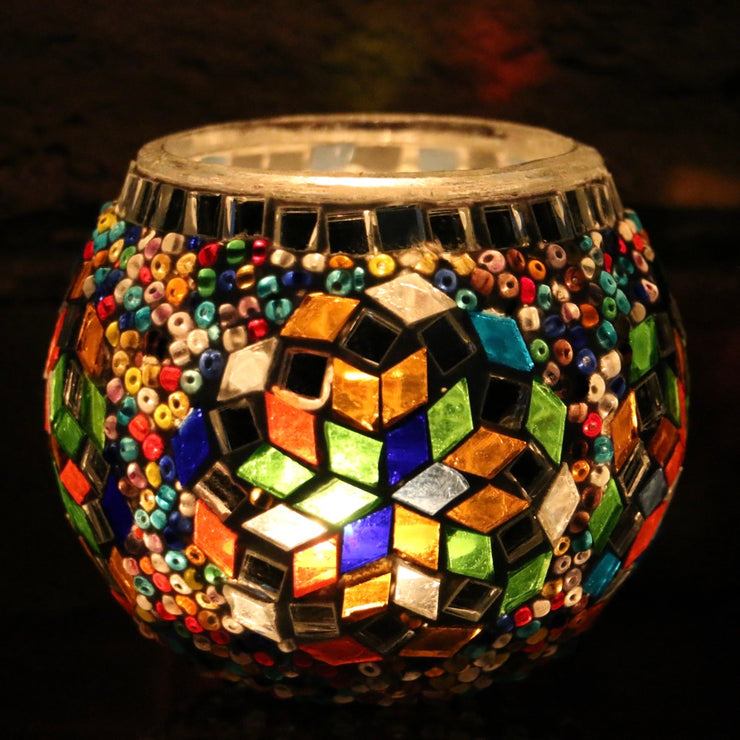 Mosaic Candleholder in MultiColors