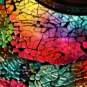 Crackle Glass Table Lamp in Many Colors, 3 Styles Available, Large