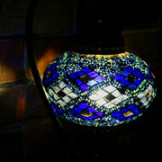 Mosaic Table Lamp in Blues, 5 Styles Available